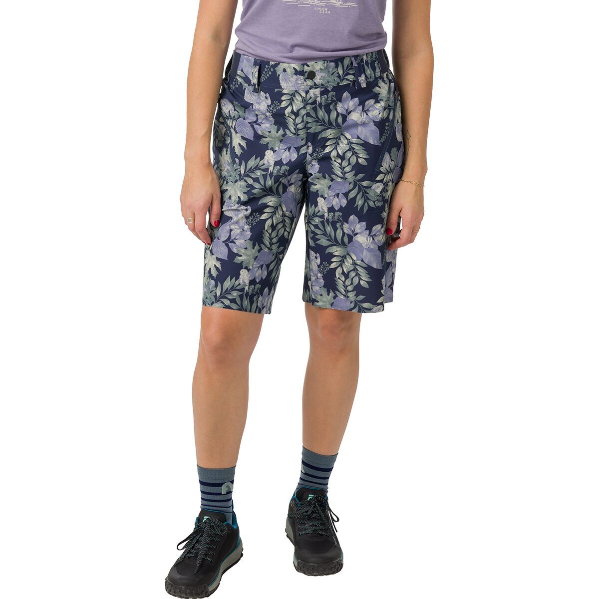 Flylow Flylow Tia 11in Short - Women's Night/Moonstone Forest, 4