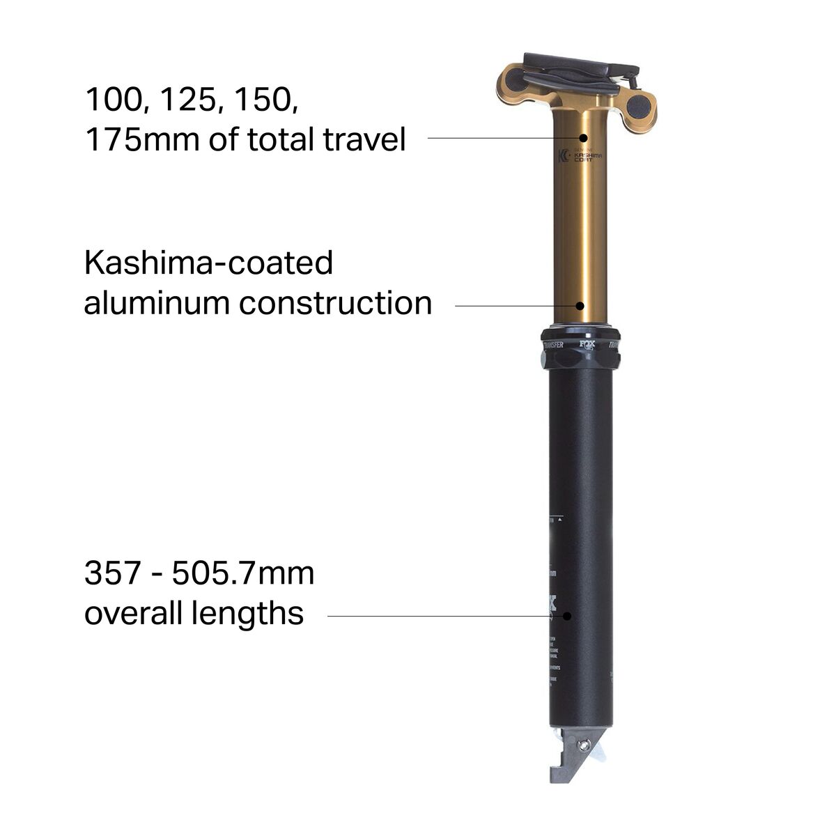 Transfer Factory Dropper Seatpost - Internal Routing