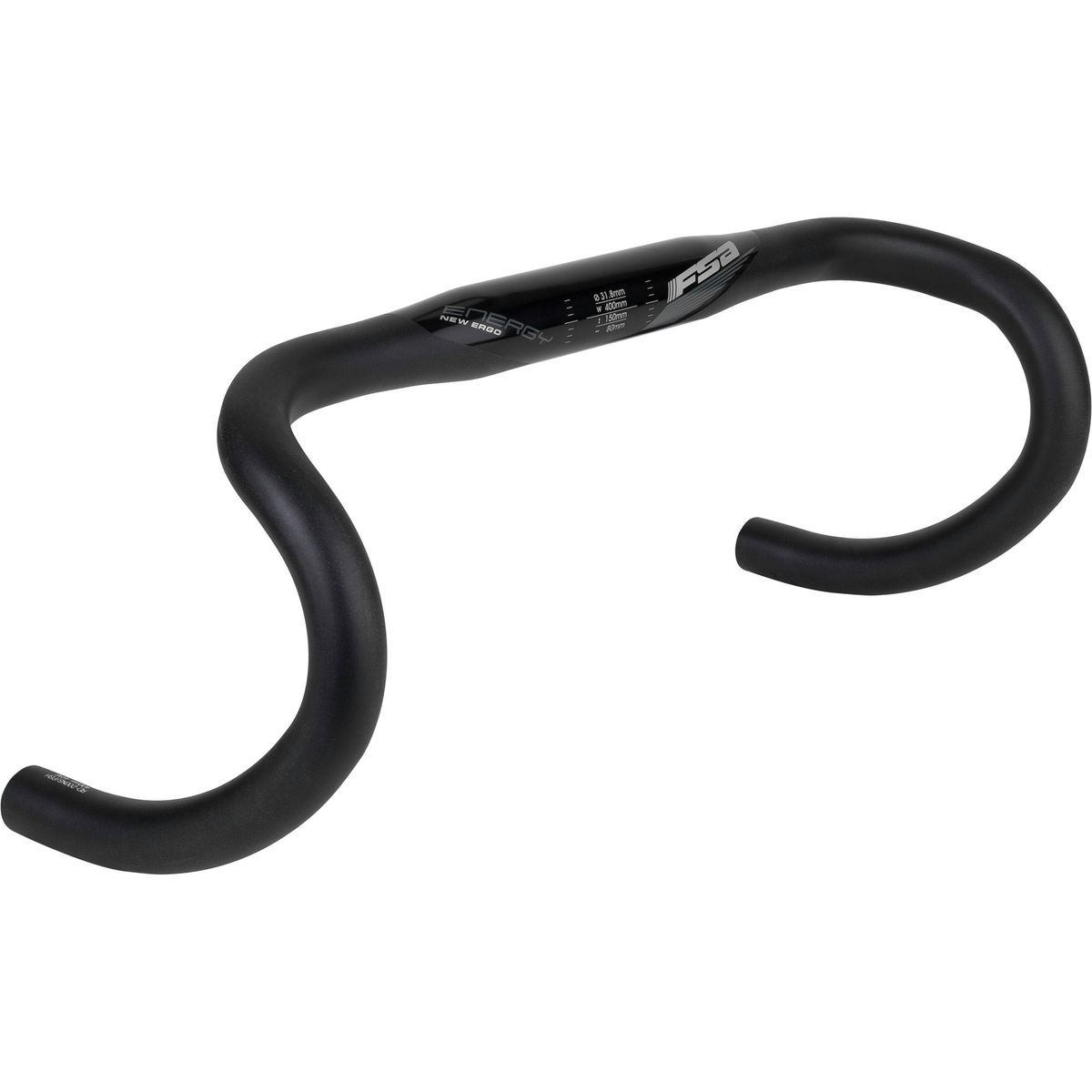 FSA Energy Road New Ergo Handlebar Gray Graphics, 40cm