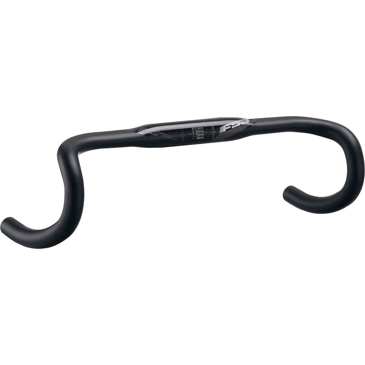 Fsa FSA Energy Compact SCR Handlebar Grey, 44cm