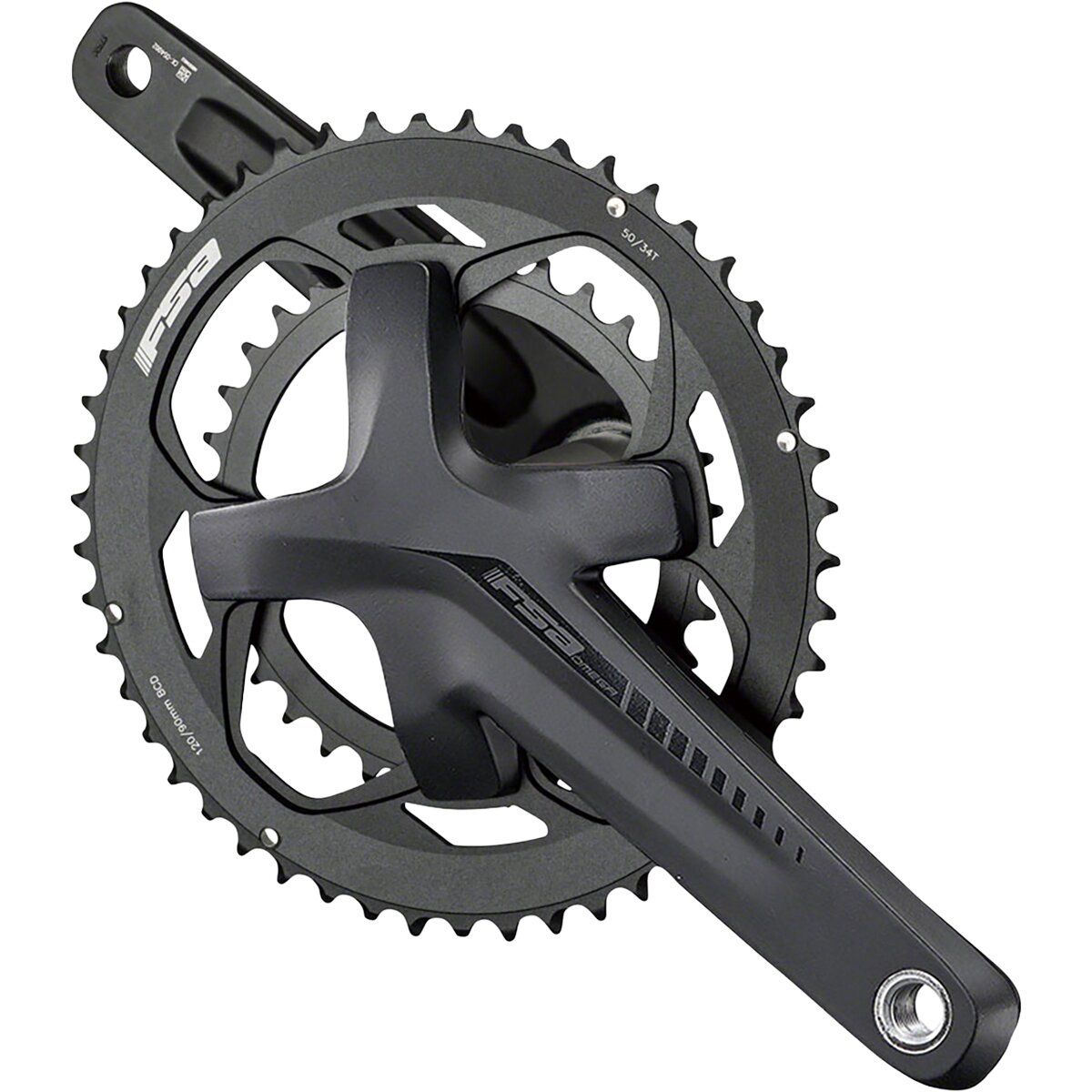 FSA Omega Adventure MegaExo Crankset Black, 175mm, 30/46T