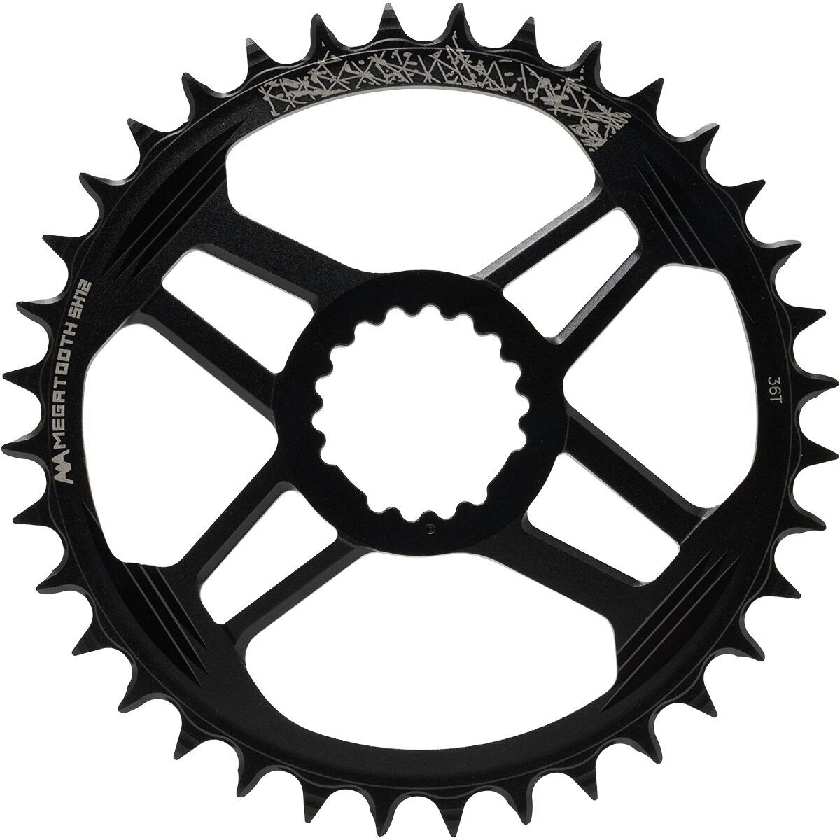 FSA Gradient Megatooth Chainring Black, Direct Mount, 34t