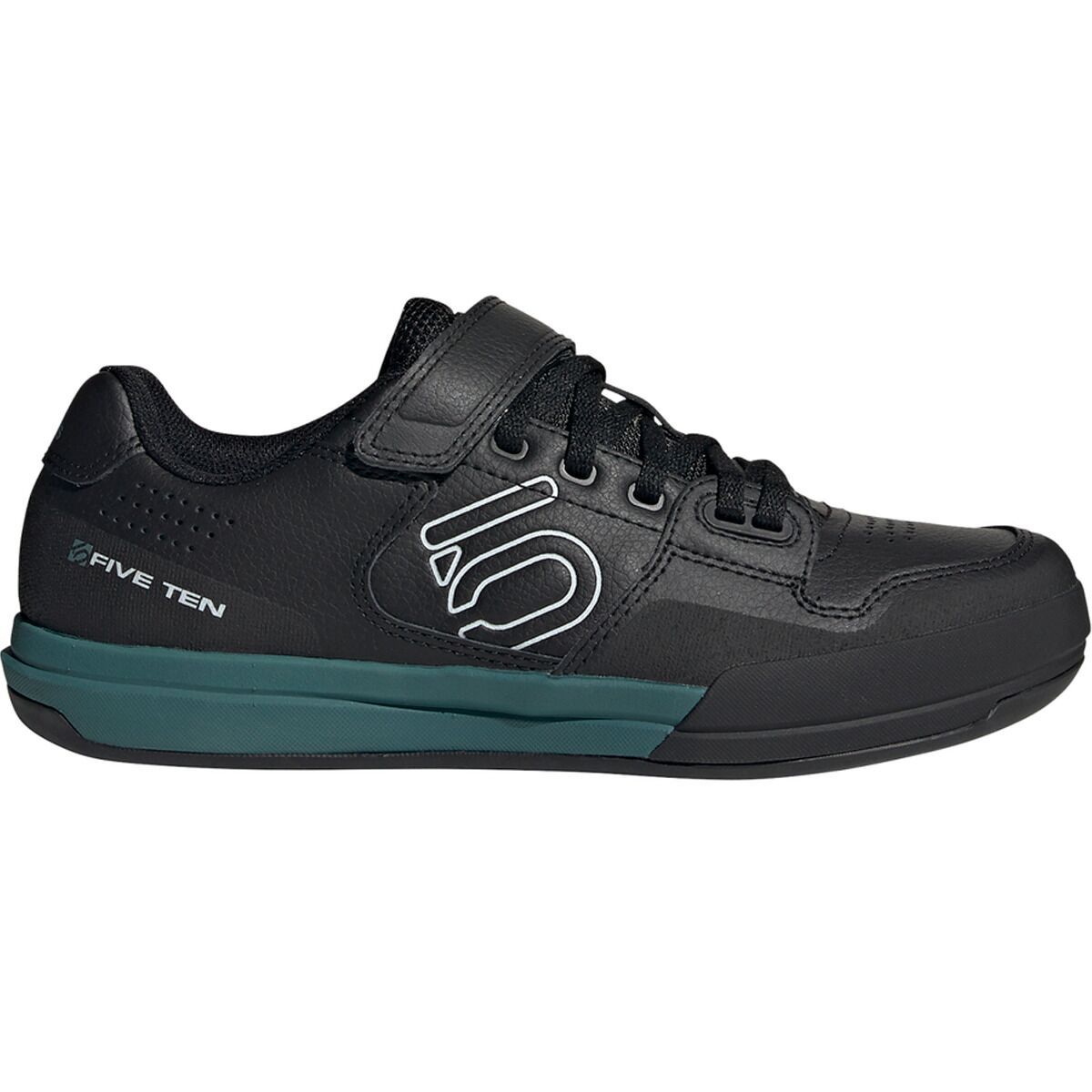 Five Ten Hellcat Cycling Shoe - Women's Core Black/Crystal White/Hazy Emerald, 8.0