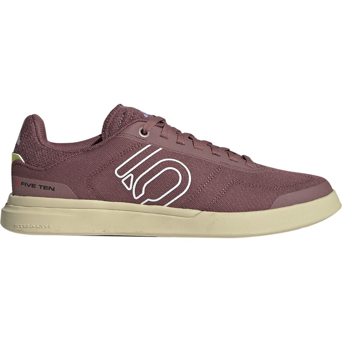 Five Ten Five Ten Sleuth DLX Canvas Cycling Shoe - Women's Quiet Crimson/Ftwr White/Core Black, 9.0