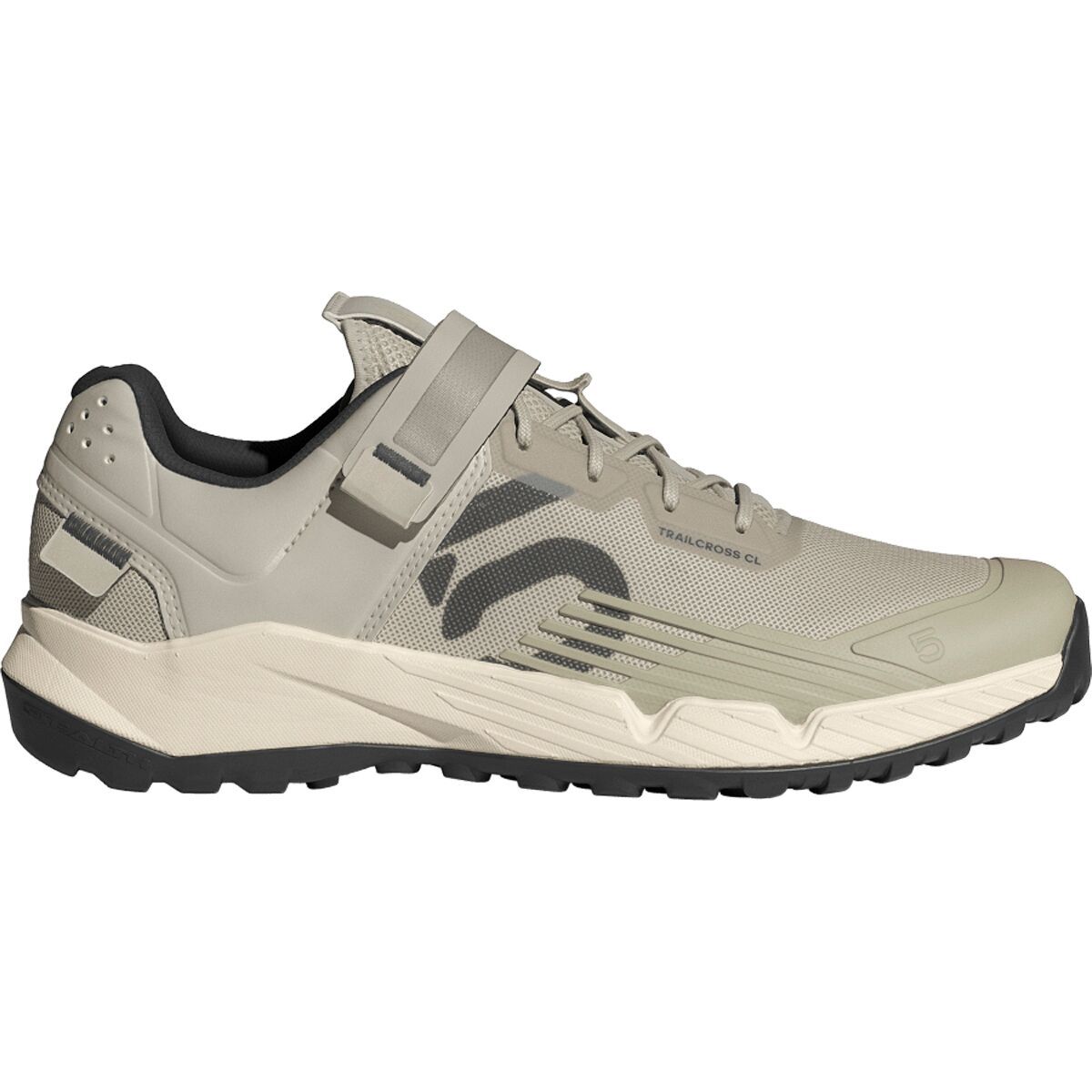 Five Ten Trailcross Clip-In Cycling Shoe - Men's Putty Grey/Carbon/Wonder White, 8.5