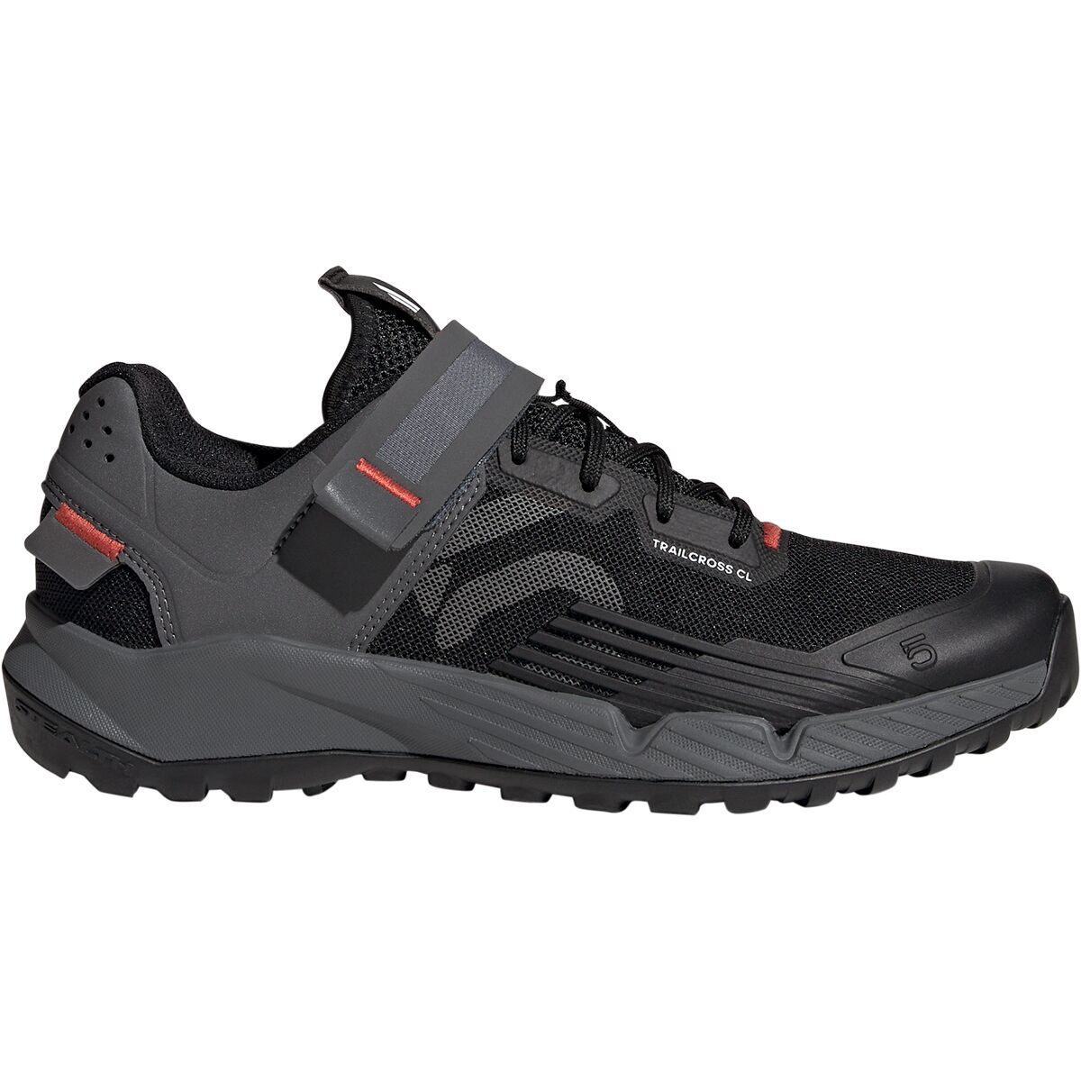 Five Ten Trailcross Clip-In Cycling Shoe - Women's Core Black/Grey Three/Red, 9.5
