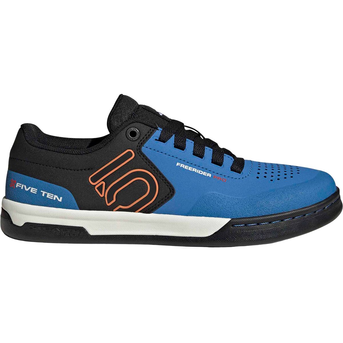 Five Ten Freerider Pro Cycling Shoe - Men's Core Black/Pure Orange/Ray Blue, 13.0