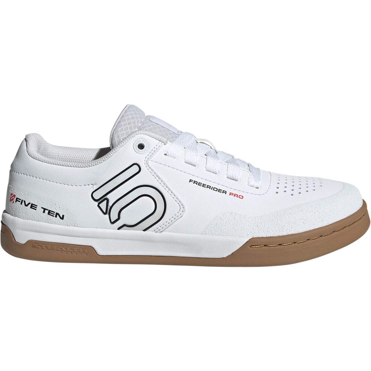 Five Ten Freerider Pro Cycling Shoe - Men's Ftwr White/Core Black/Red, 13.0