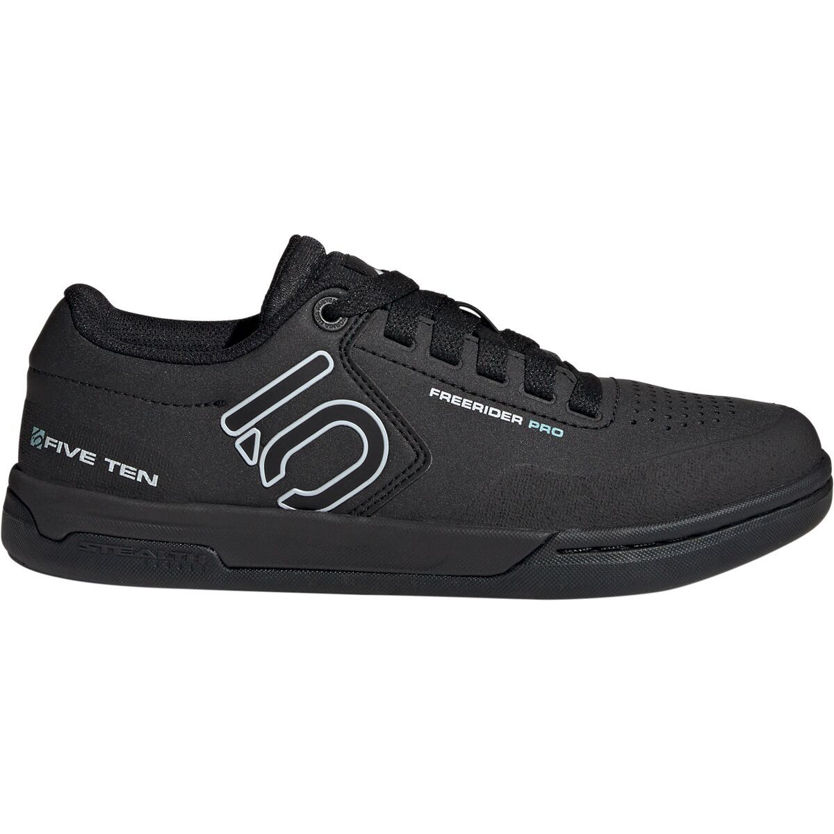 Five Ten Freerider Pro Cycling Shoe - Women's Core Black/Crystal White/Acid Mint, 7.5