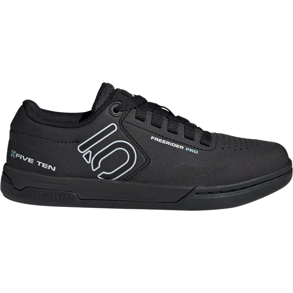Five Ten Freerider Pro Cycling Shoe - Women's Core Black/Crystal White/Acid Mint, 10.5