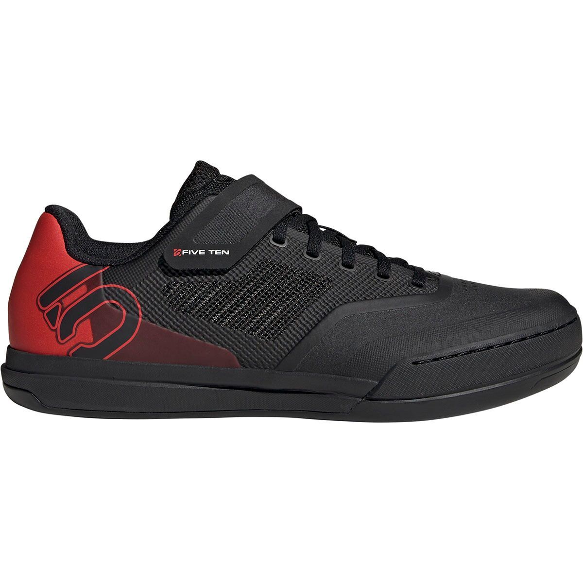 Five Ten Hellcat Pro Cycling Shoe Core Black/Core Black/Red, Mens 10.0/Womens 11.0 - Men's
