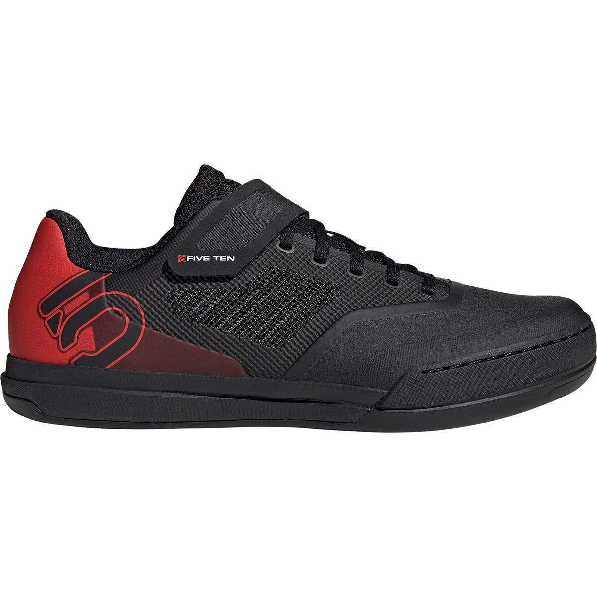 Five Ten Hellcat Pro Cycling Shoe Core Black/Core Black/Red, Mens 10.5/Womens 11.5 - Men's