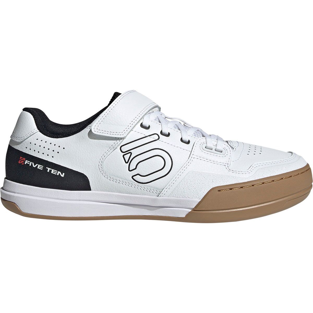 Five Ten Hellcat Cycling Shoe Ftwr White/Core Black/Red, Mens 12.5/Womens 13.5 - Men's