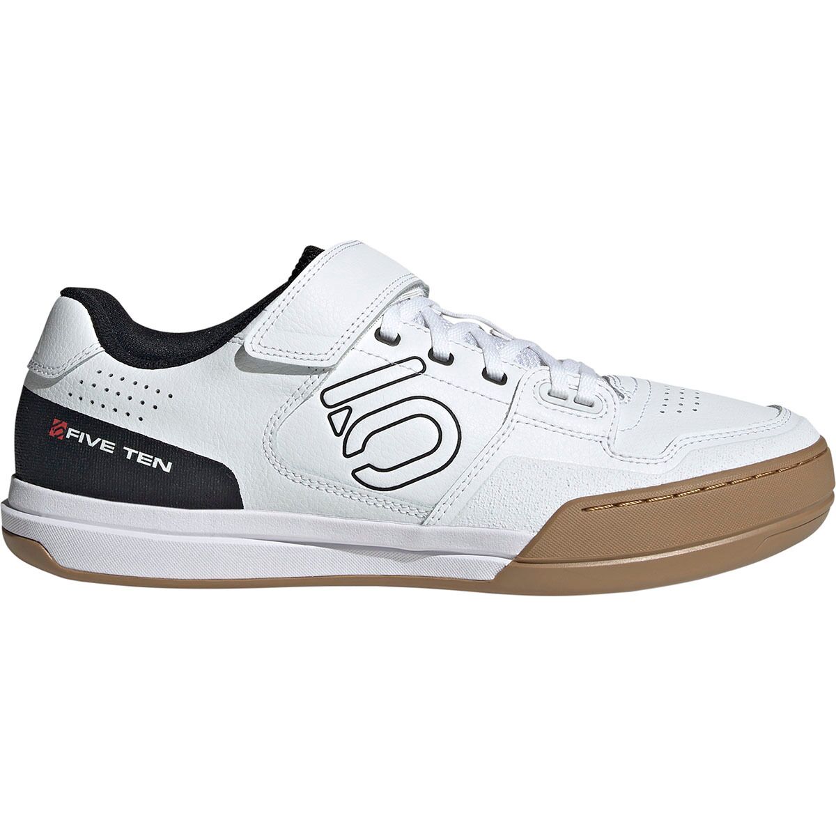 Five Ten Hellcat Cycling Shoe Ftwr White/Core Black/Red, Mens 12.5/Womens 13.5 - Men's