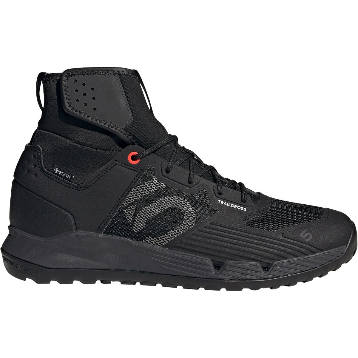 Five Ten Trailcross GTX Cycling Shoe Core Black/Grey Three/Solar Red, Mens 13.0/Womens 14.0 - Men's