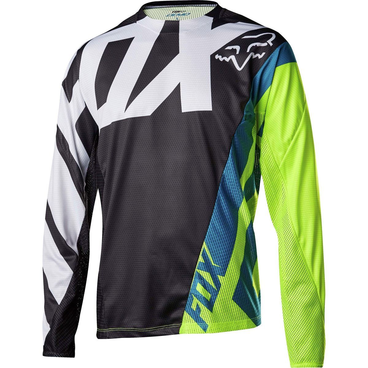 ★CRITIC★WORMHOLE CHROME RACING JERSEY Fox Racing Demo Long-Sleeve Bike Jersey - Men's - Men