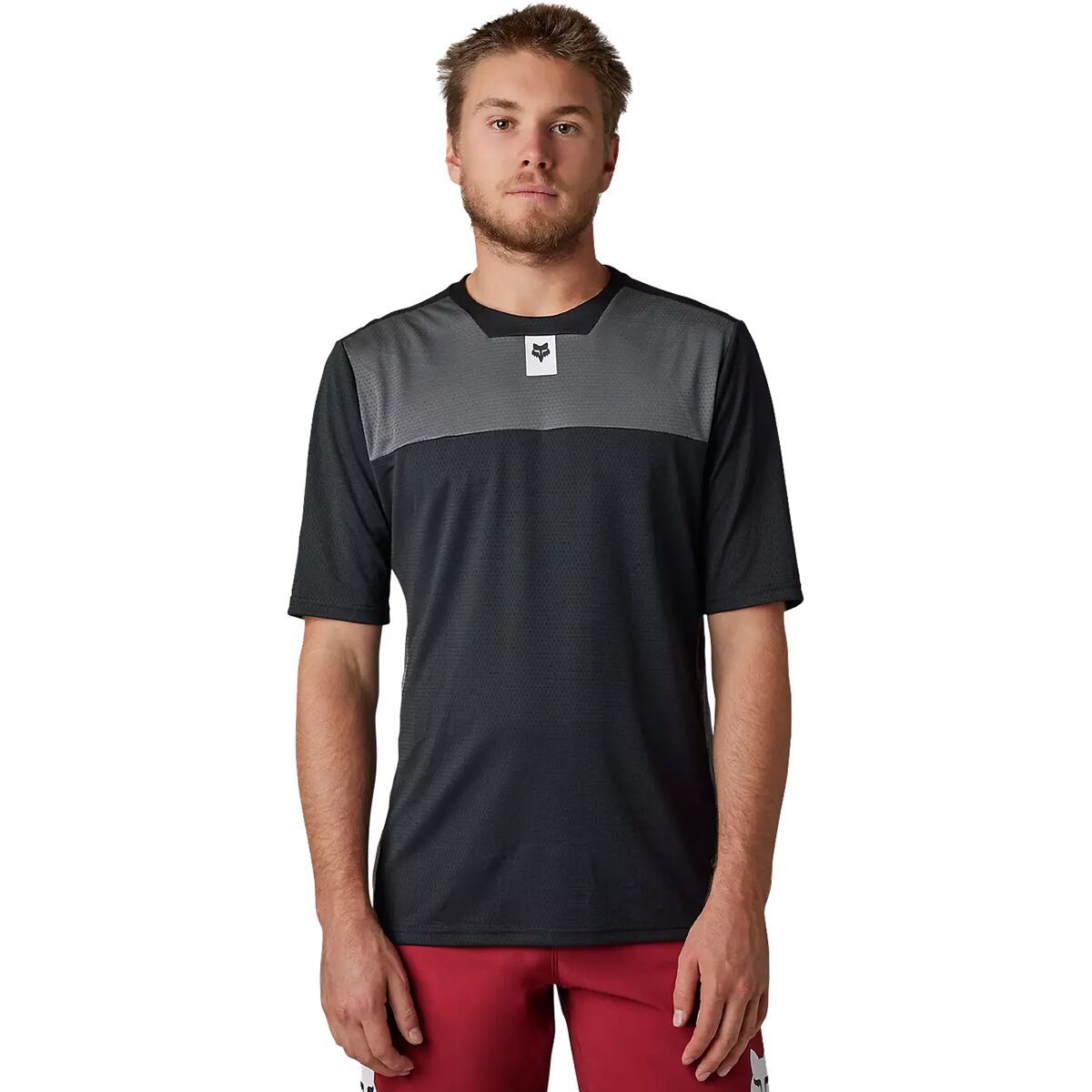 Fox Racing Fox Racing Defend Short-Sleeve Jersey - Men's Black, S