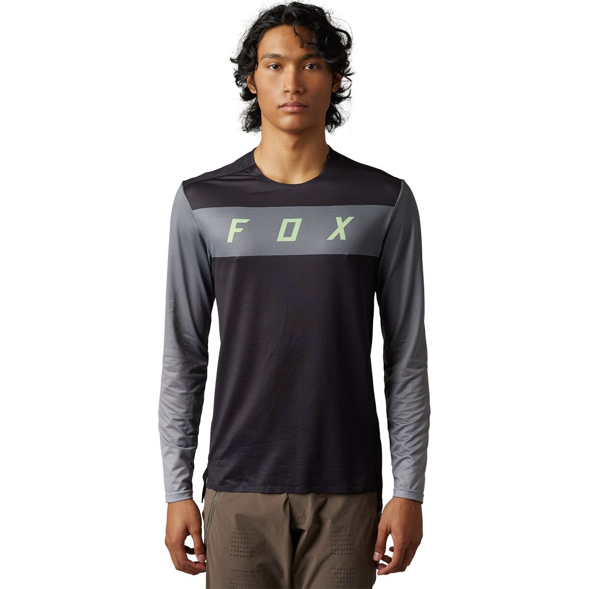 Fox Racing Flexair Long-Sleeve Jersey - Men's Arcadia Pewter, S