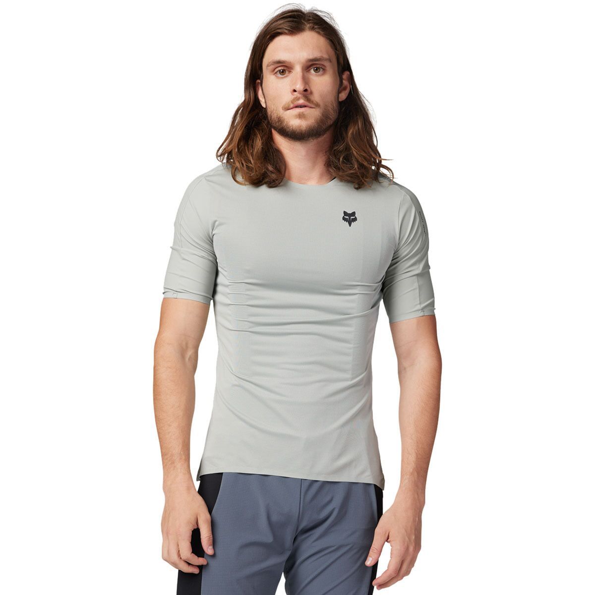 Fox Racing Fox Racing Flexair Ascent Short-Sleeve Jersey - Men's Grey Vintage, XL