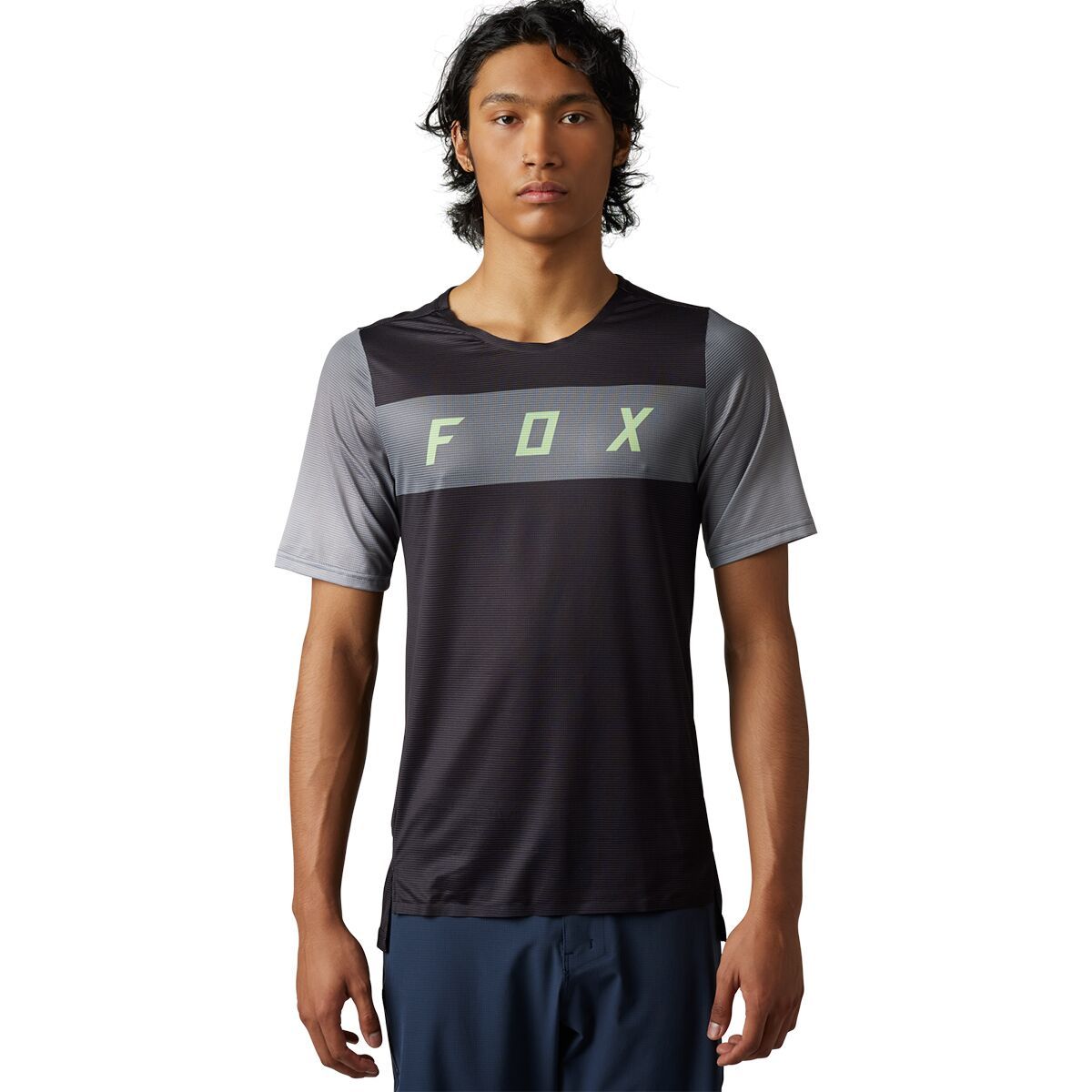Fox Racing Fox Racing Flexair Short-Sleeve Jersey - Men's Arcadia Pewter, S
