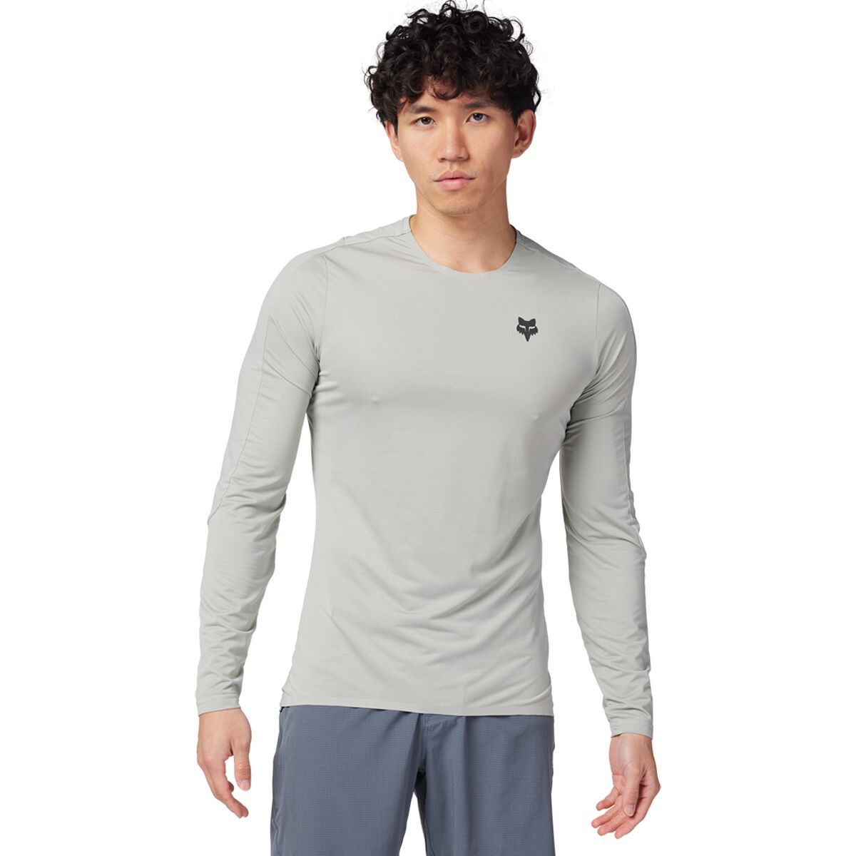 Fox Racing Fox Racing Flexair Ascent Long-Sleeve Jersey - Men's Grey Vintage, M