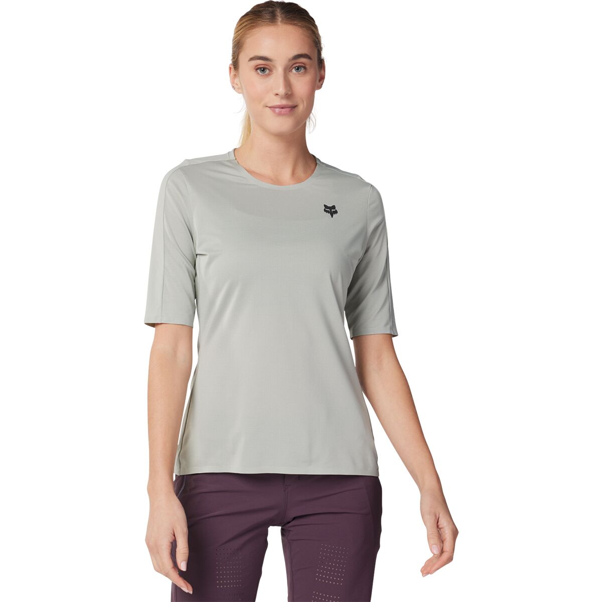 Fox Racing Flexair Ascent Short-Sleeve Jersey - Women's Grey Vintage, L
