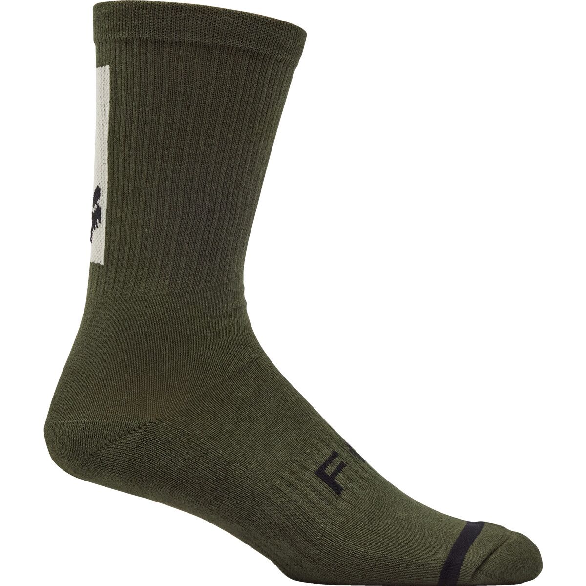 Fox Apparel | 8" Defend Sock Men's | Size Small/medium In White