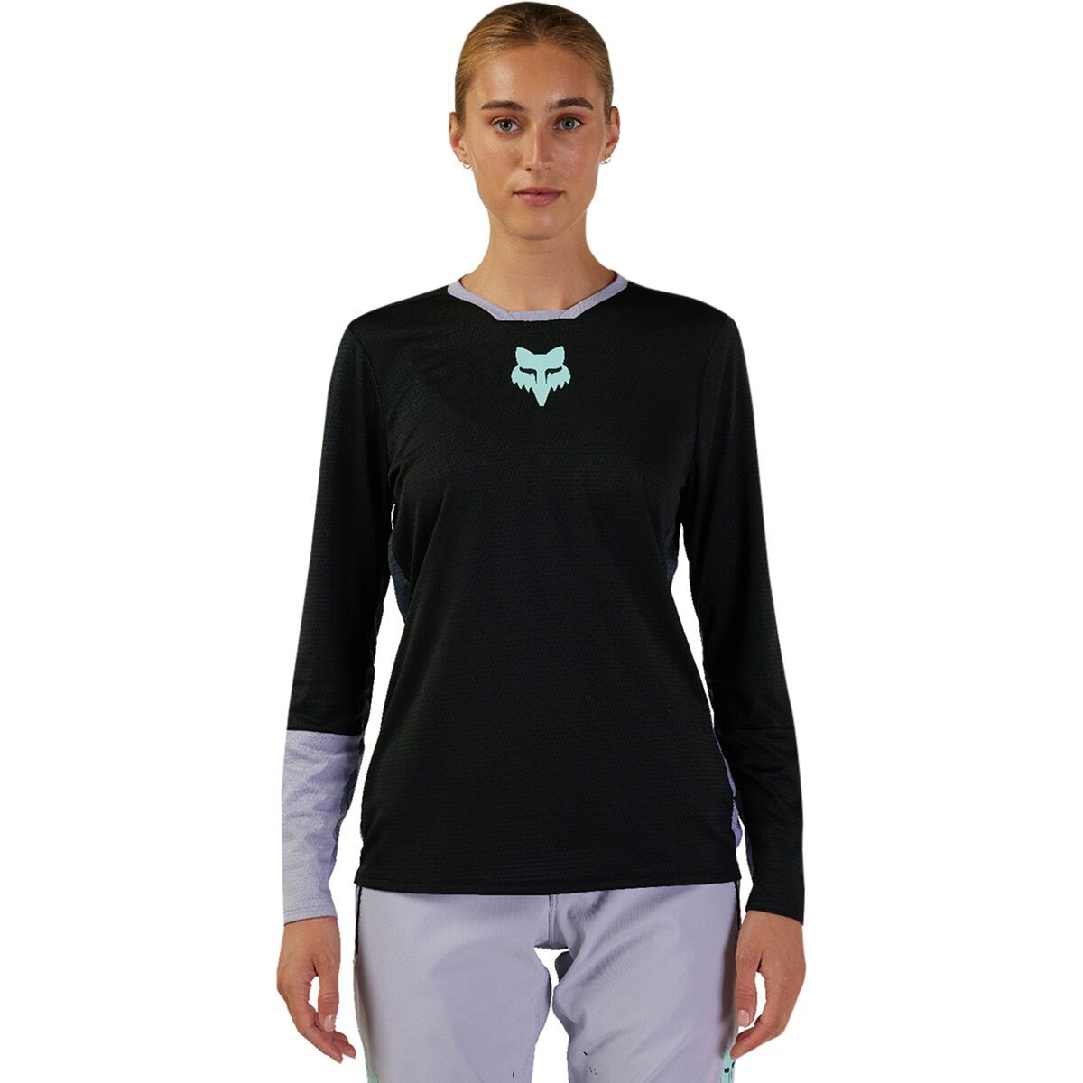 Fox Racing Defend Long-Sleeve Jersey - Women's Black Race, S