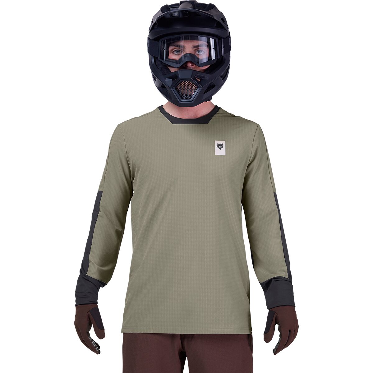 Fox Racing Men's Defend Thermal Jersey in Adobe - Size: Medium