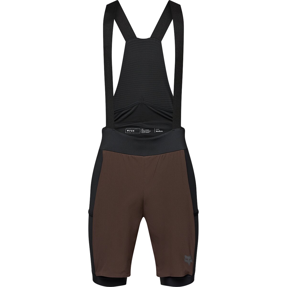 Fox Racing Men's Flexair Ascent Cargo Bib in Cocoa - Size: Medium