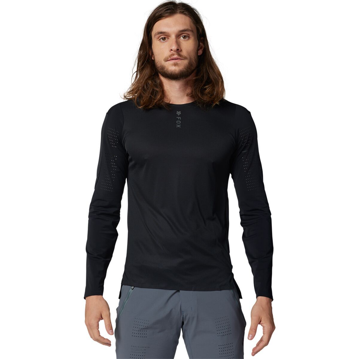 Fox Racing Fox Racing Flexair Pro Long-Sleeve Jersey - Men's Black 2024, M
