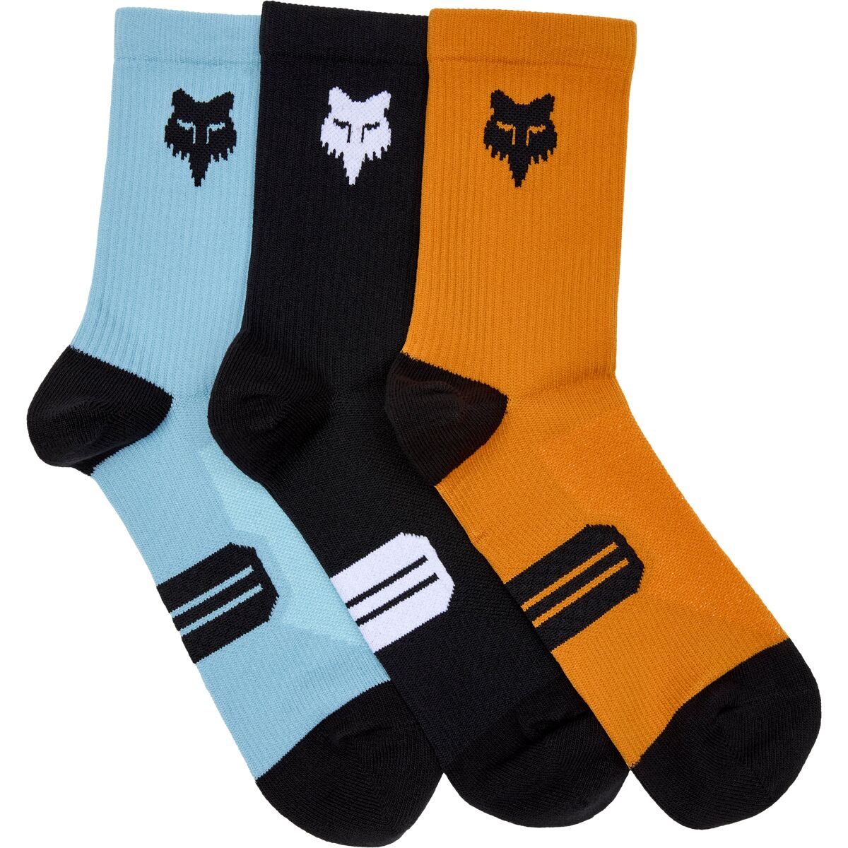 Fox Racing Ranger 6in Sock - 3-Pack Multi2, L/XL - Men's