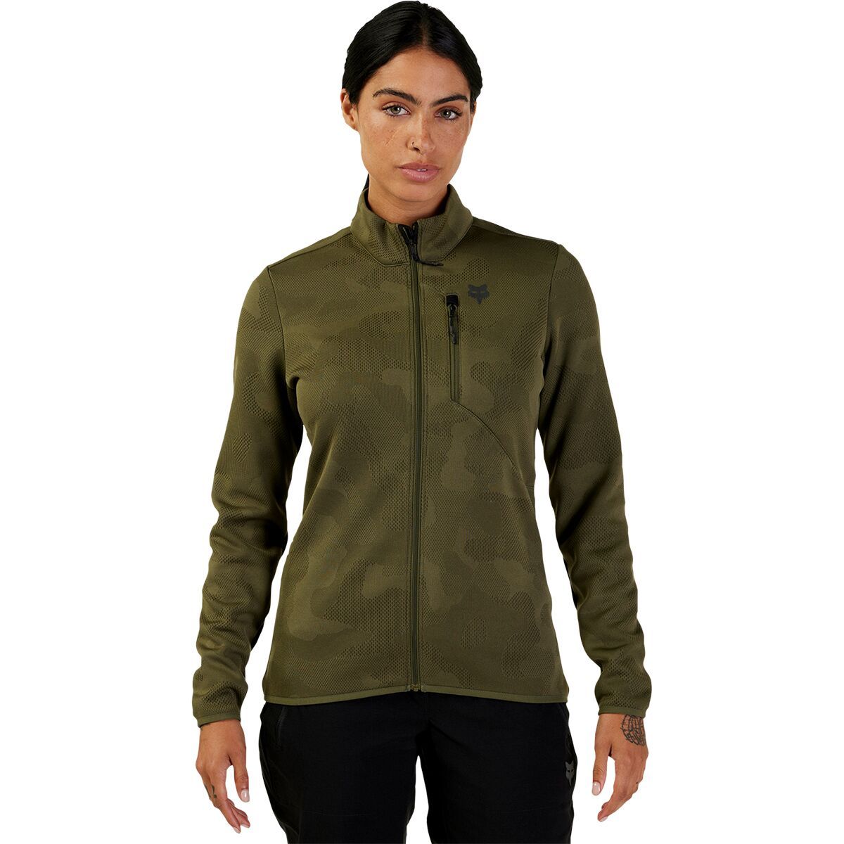 Fox Racing Ranger Midlayer Full Zip - Women's Olive Green, M
