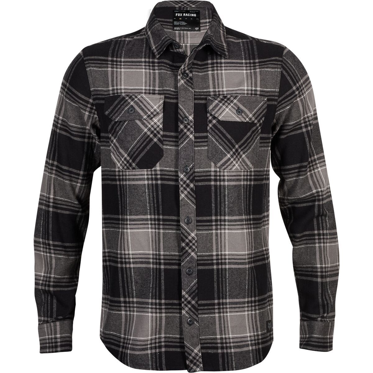 Fox Racing Traildust  Flannel - Men's Black, L