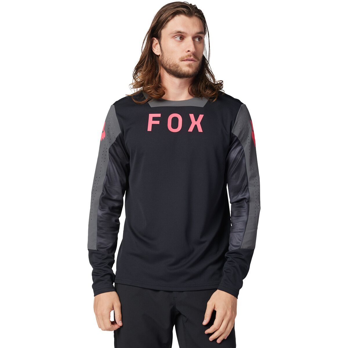 Fox Racing Fox Racing Defend Long-Sleeve Jersey - Men's Black Taunt, S