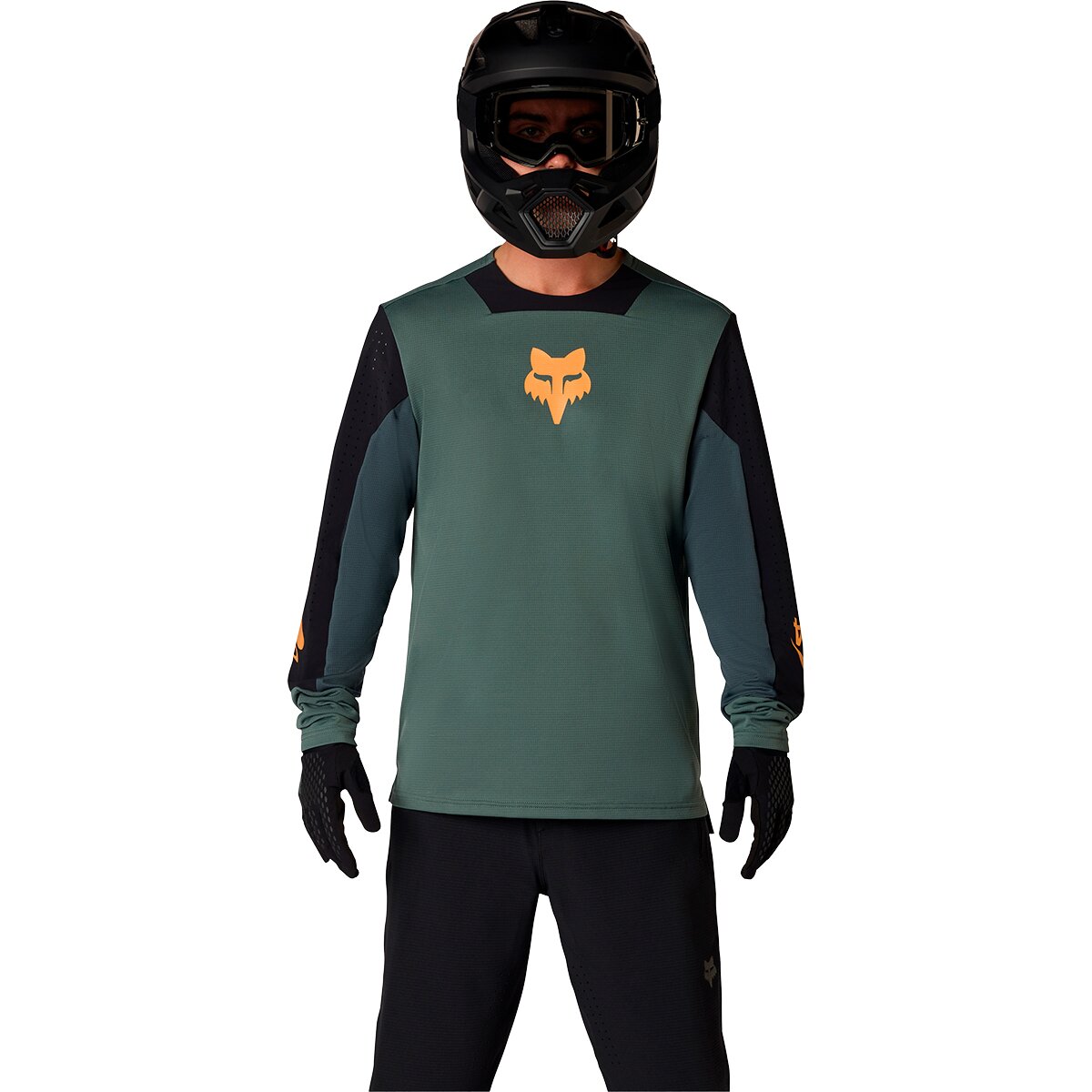 Fox Racing Defend Long-Sleeve Jersey - Men's Sage Creation, XL
