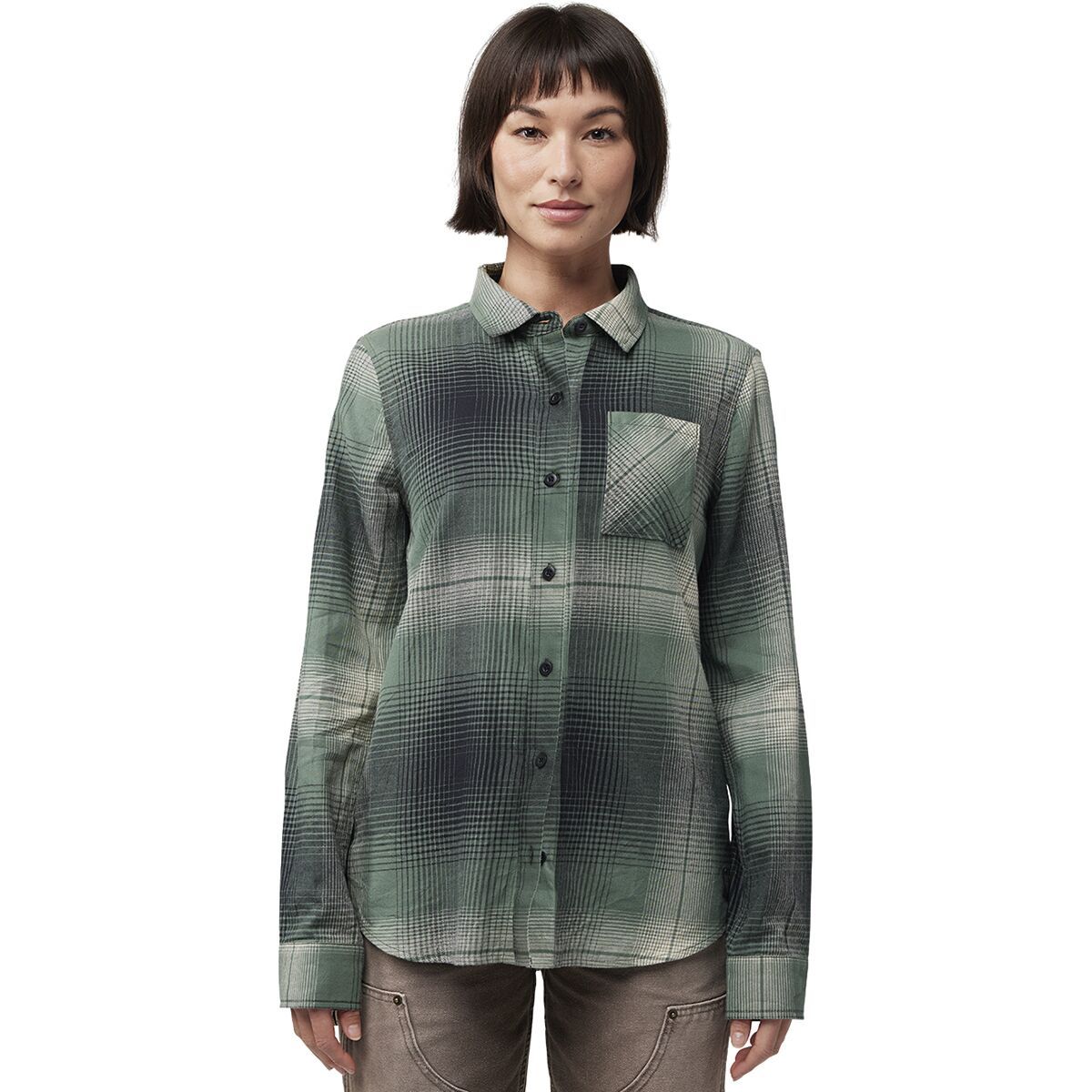 Fox Racing Fox Racing Traildust Flannel Jersey - Women's Hunter Green, M