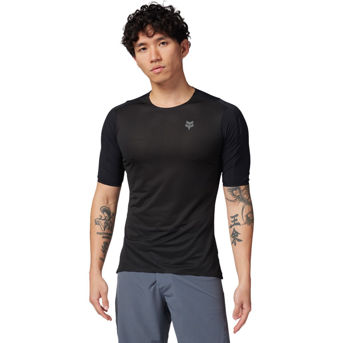 Fox Racing Fox Racing Flexair Ascent Short-Sleeve Jersey - Men's Black, S
