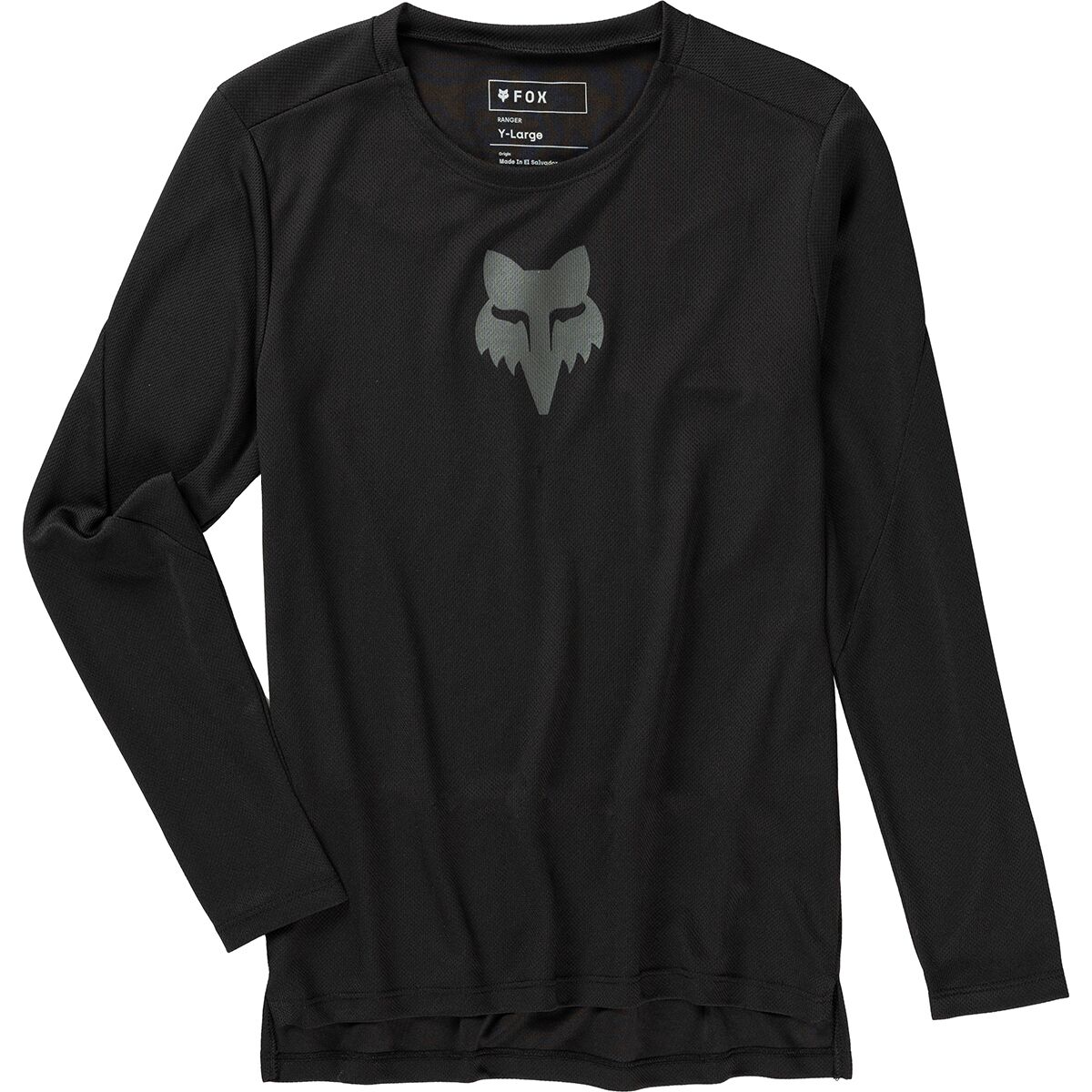 Fox Racing Ranger Long-Sleeve Jersey - Kids' Black Fox Head, S