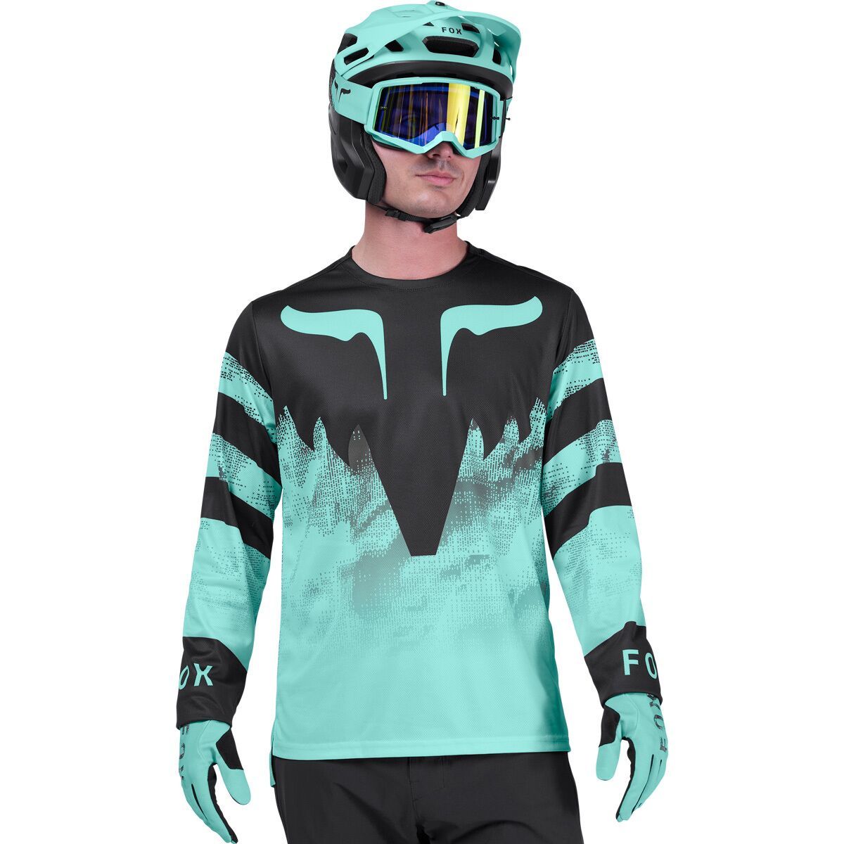 Fox Racing Fox Racing Ranger Long-Sleeve Jersey - Men's Turqoise, XL