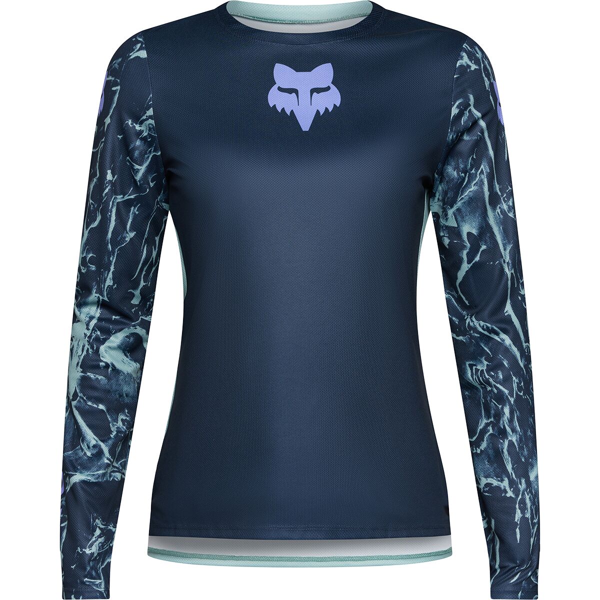 Fox Racing Ranger Long-Sleeve Jersey - Women's Arctic Blue Image Print, XL
