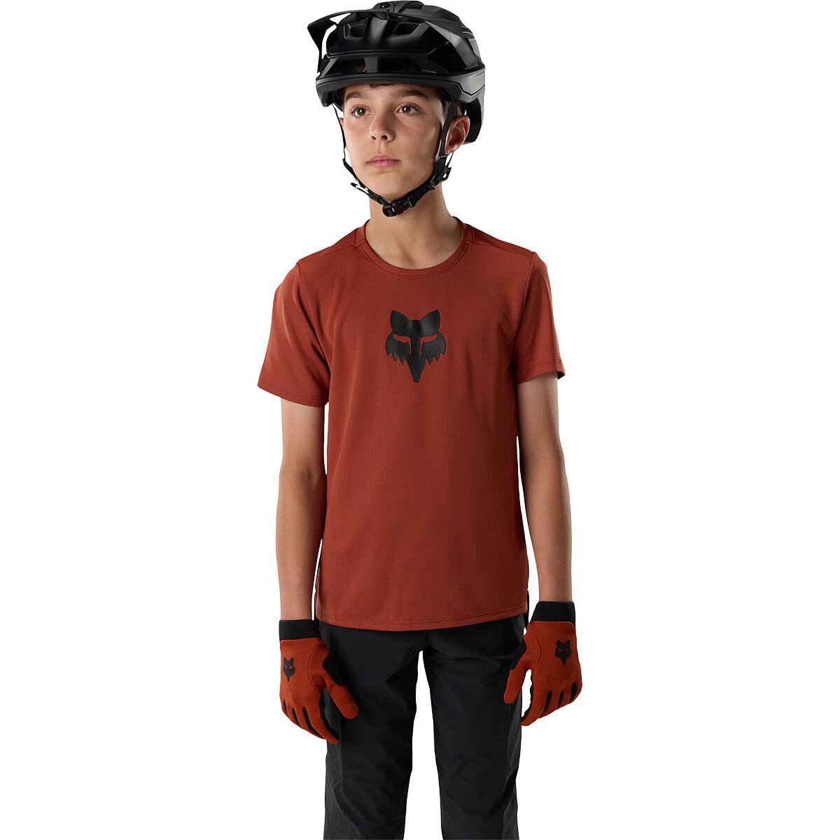 Fox Racing Ranger Short-Sleeve Jersey - Kids' Amber Scarlet, S