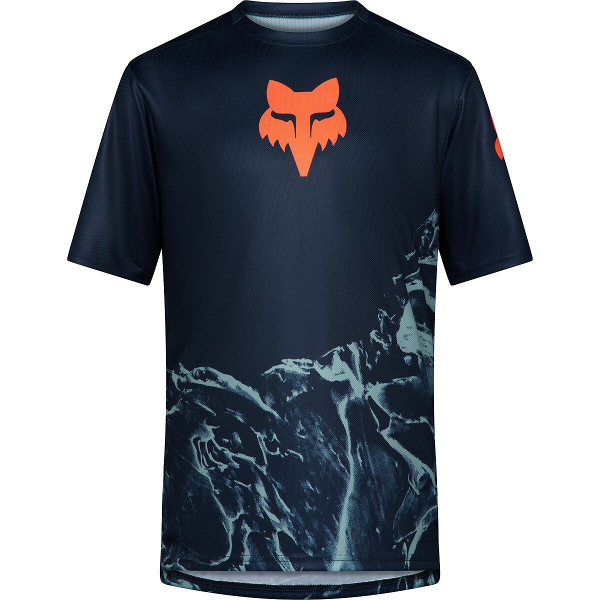 Fox Racing Ranger Short-Sleeve Jersey - Kids' Arctic Blue Image Print, M