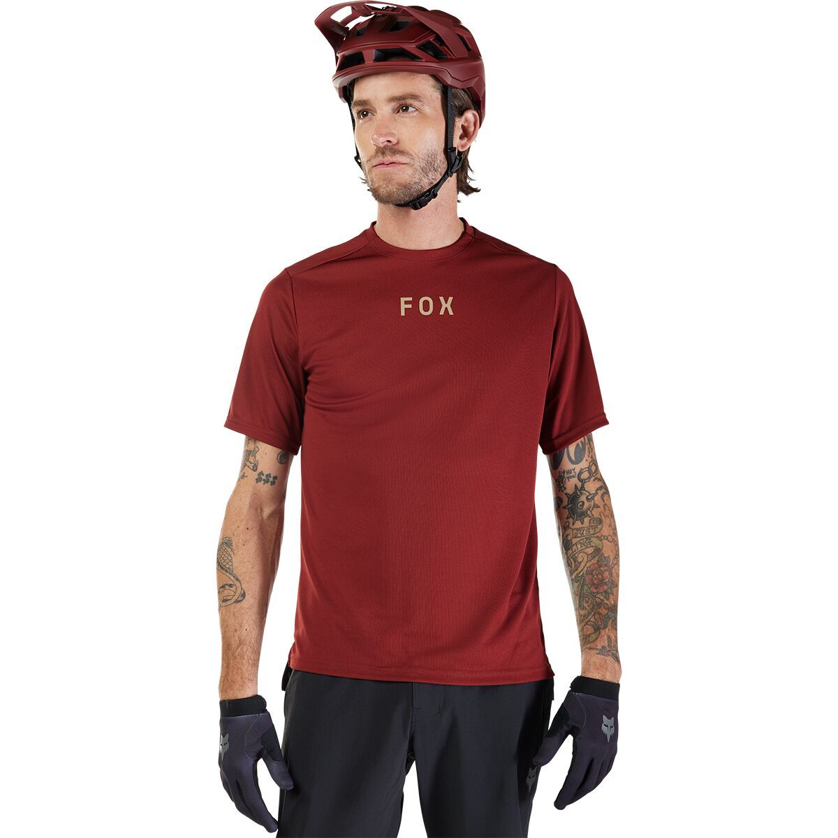 Fox Racing Fox Racing Ranger Short-Sleeve Jersey - Men's Rust Wordmark, S