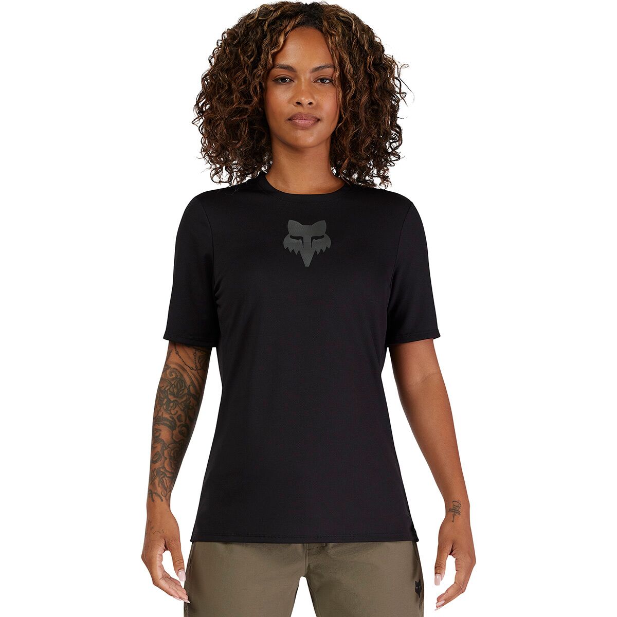 Fox Racing Ranger Short-Sleeve Jersey - Women's Black Fox Head, L