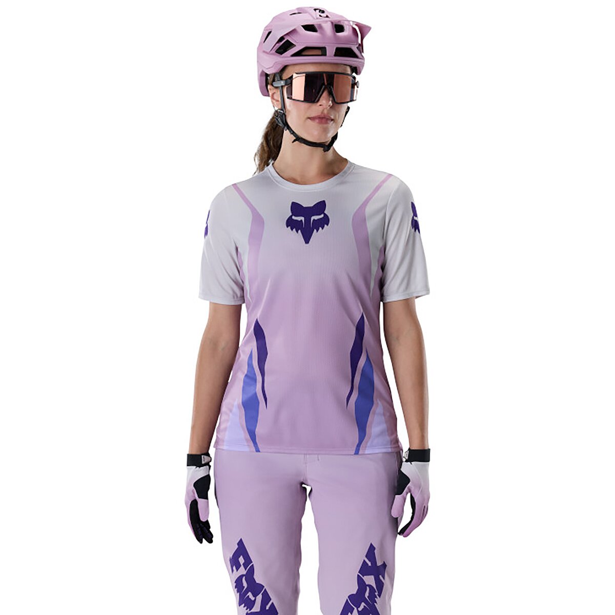 Fox Racing Ranger Short-Sleeve Jersey - Women's Lavender Drift Foundry, M