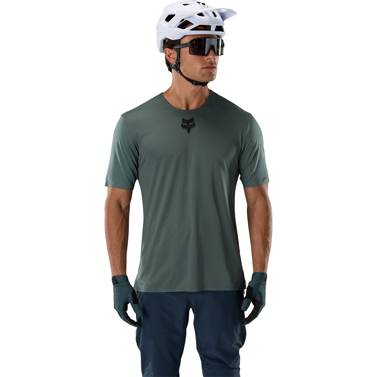 Fox Racing Flexair Short-Sleeve Jersey - Men's Sage, L