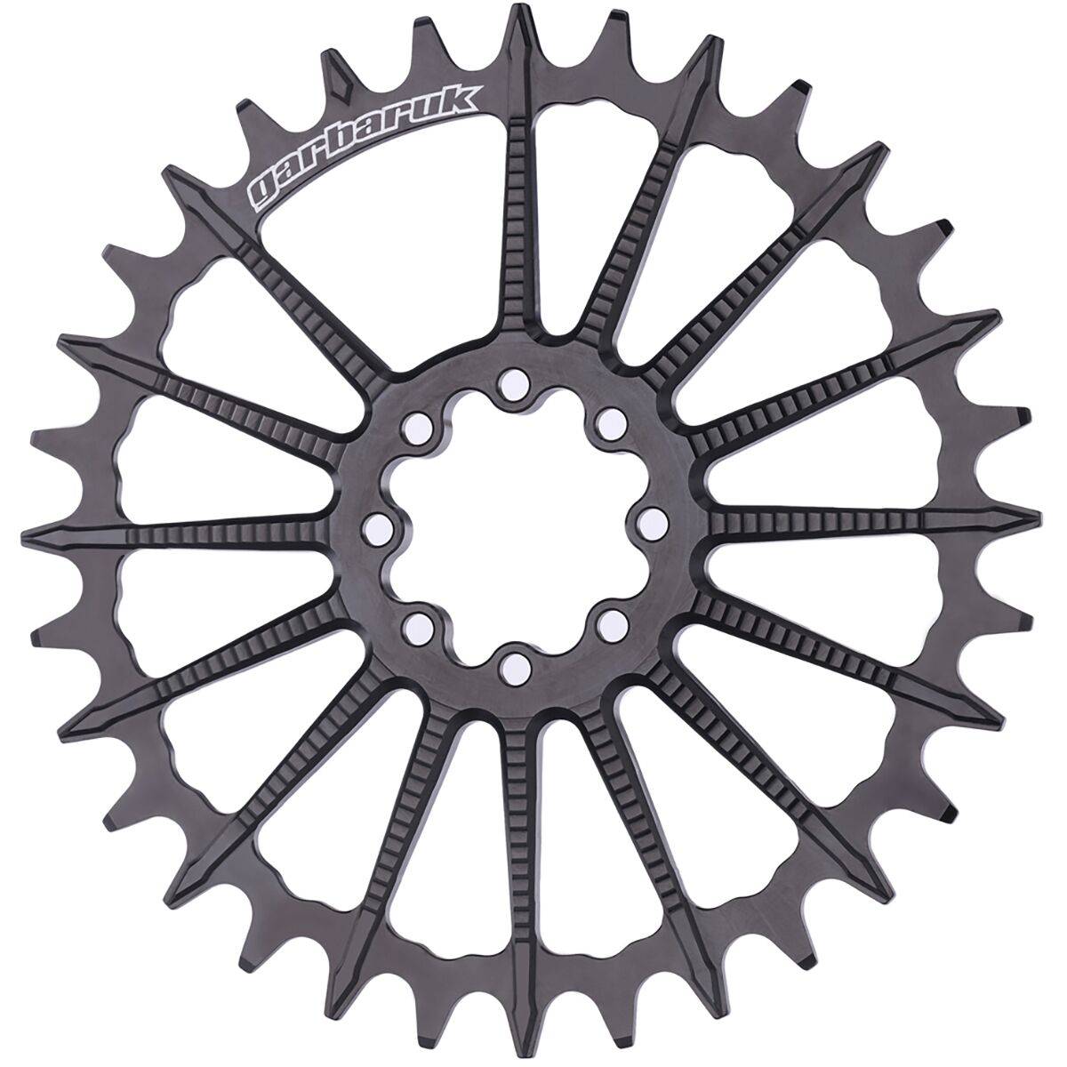 Garbaruk Direct Mount Chainring for SRAM 8-bolt Black, 32t, Round, Boost