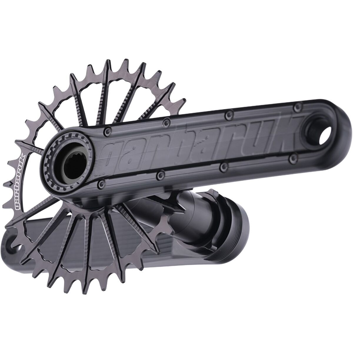Garbaruk Enduro Crankset Black, Black, 165mm, DUB