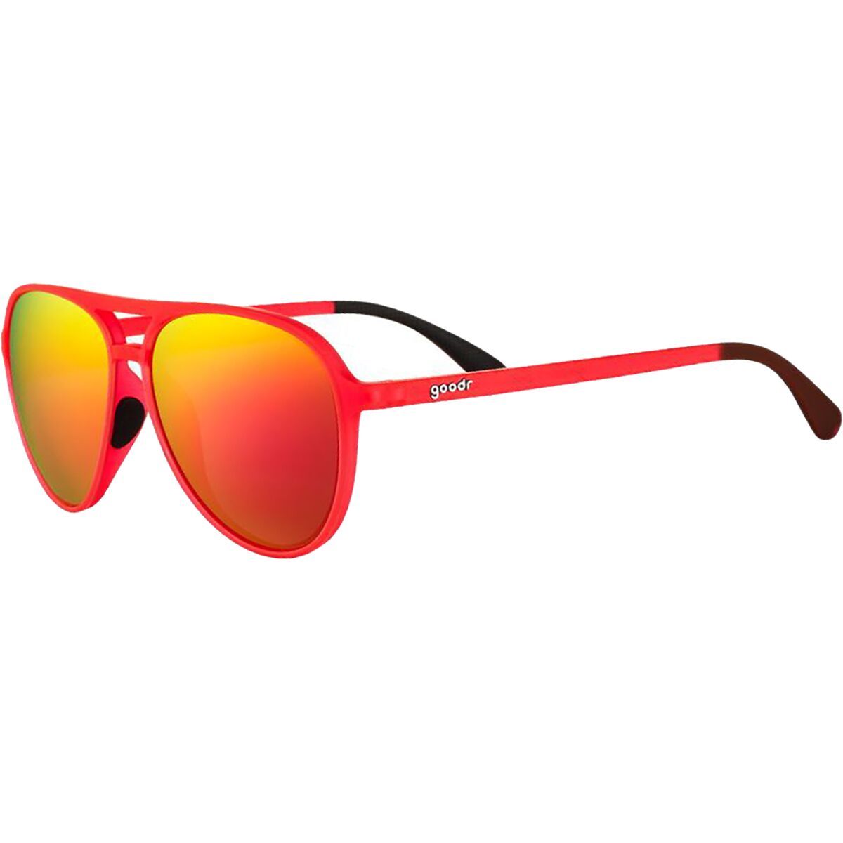 Goodr Goodr Mach Gs Polarized Sunglasses Captain Blunt's Red-Eye, One Size - Men's
